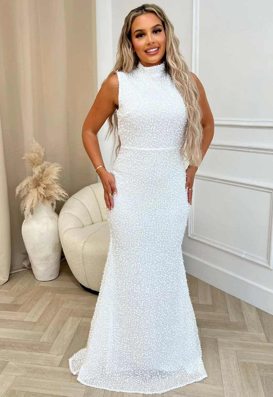 Nazz Collection White Oscars Maxi Dress