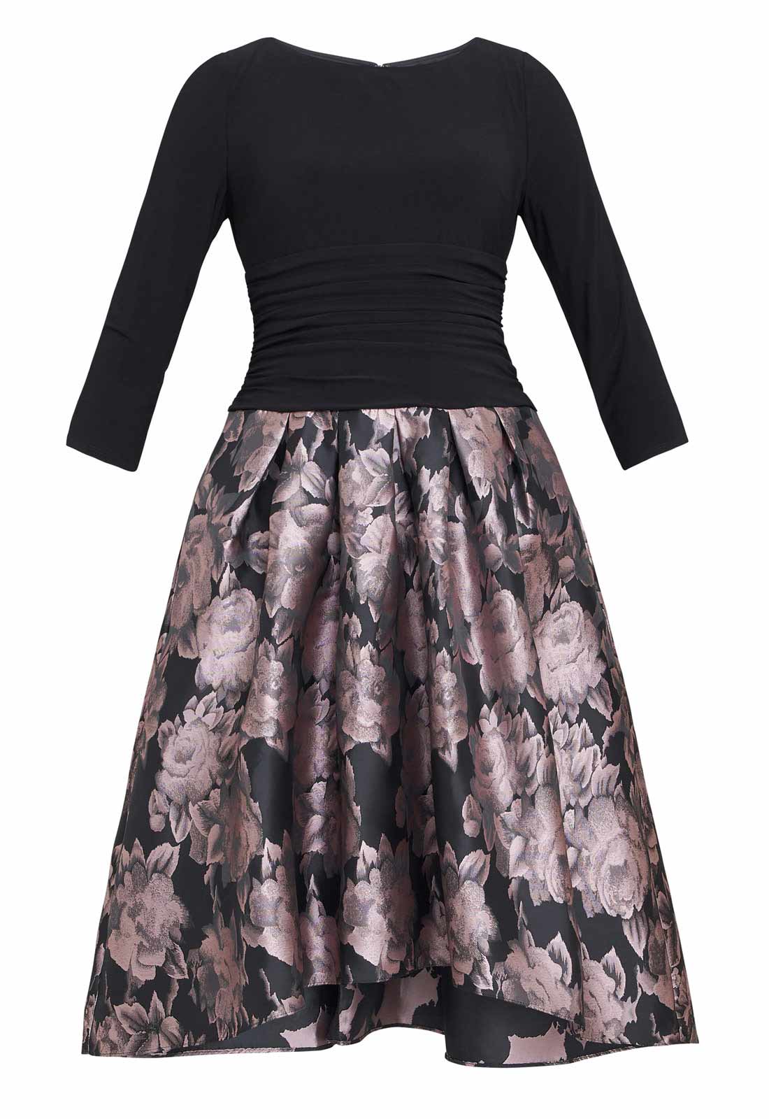 Gina Bacconi Black and Pink Hannah Dress