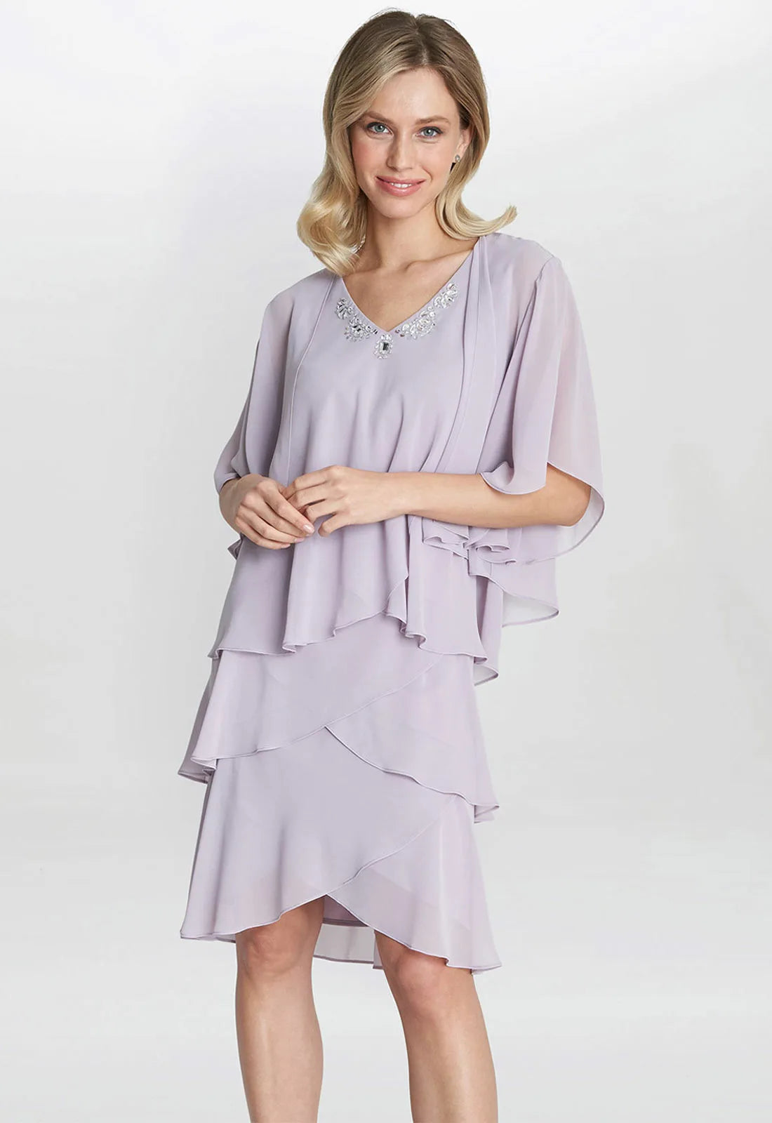 Gina bacconi Lilac dawn dress and jacket