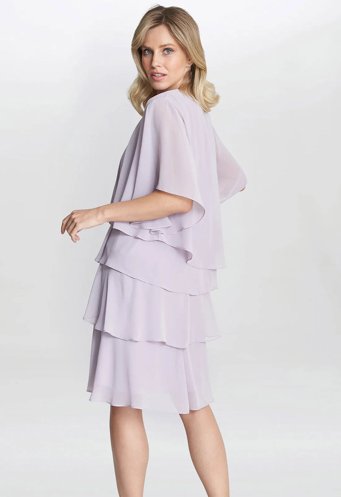 Gina Bacconi Dawn Tiered Dress And Jacket