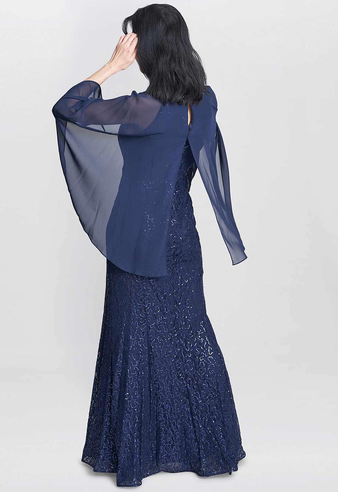 Gina Bacconi Blue Florence Maxi Dress