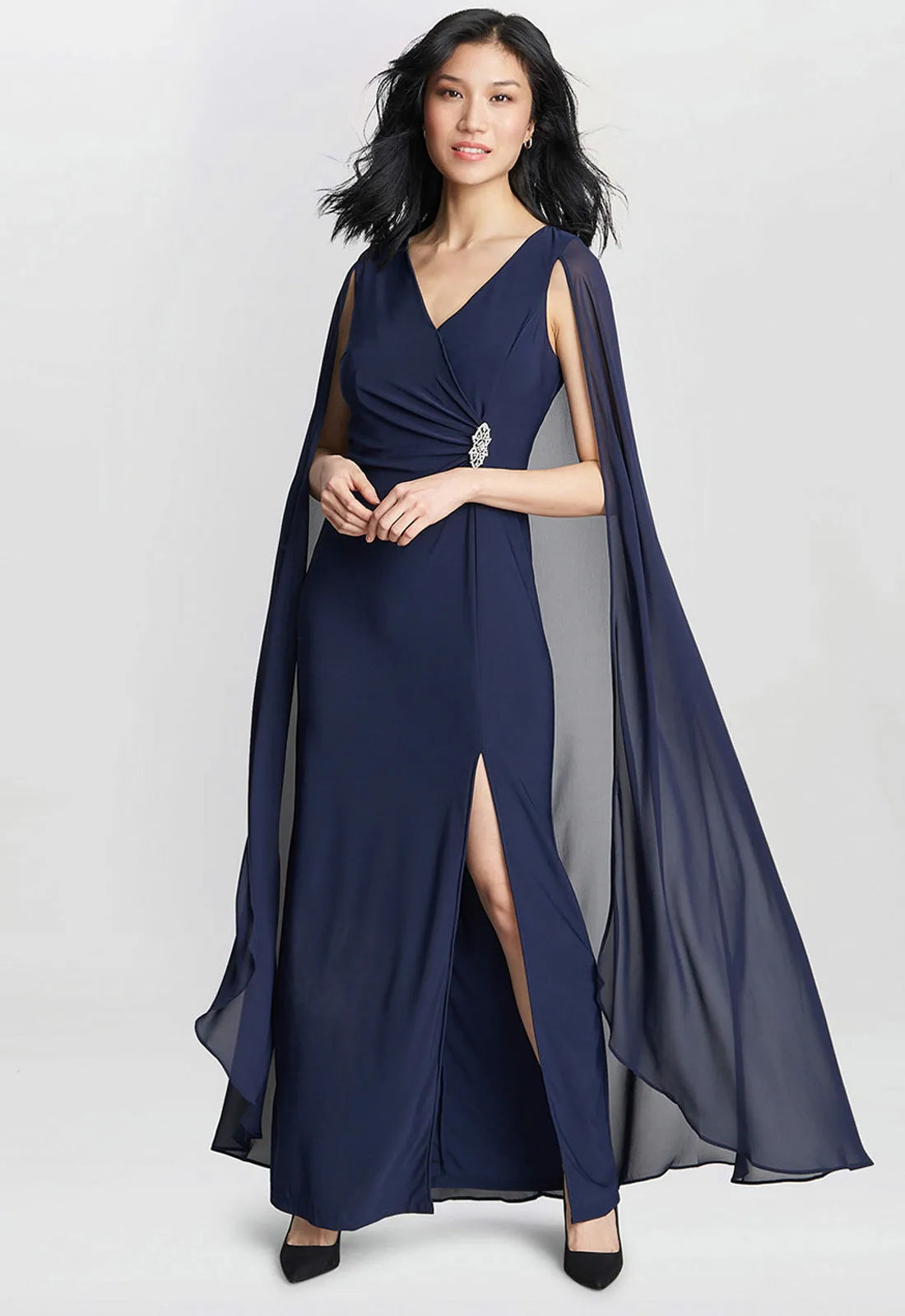 Gina Bacconi Blue Elisa Maxi Dress