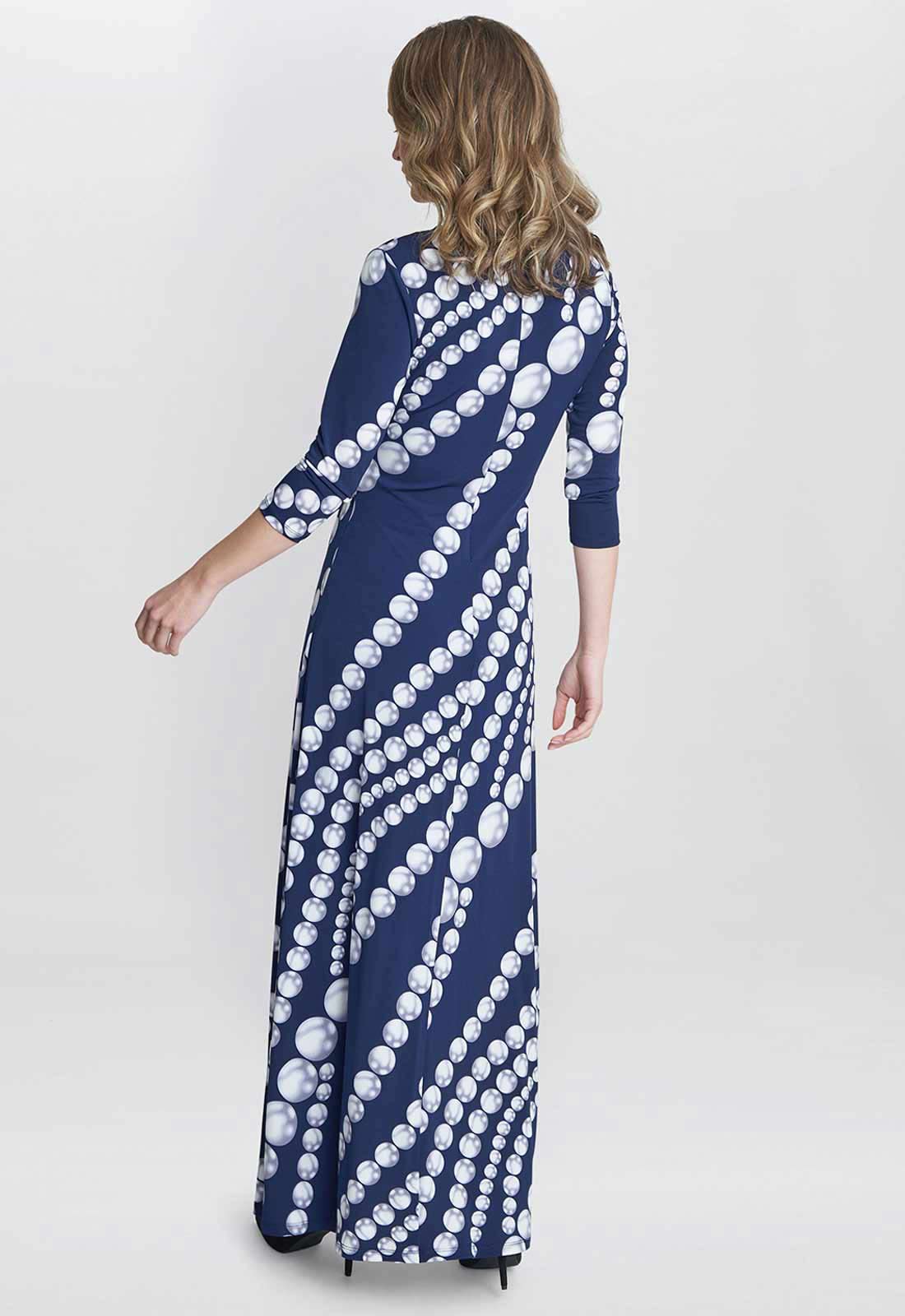 Gina Bacconi Carly Jersey Wrap Maxi Dress