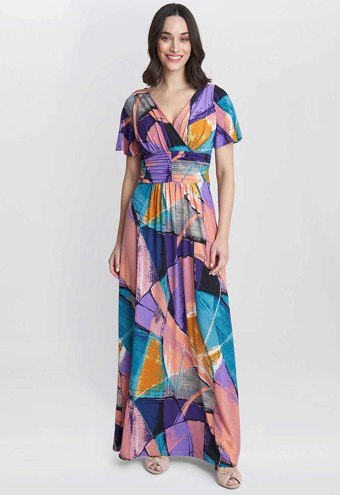 Gina Bacconi Elodie Jersey Maxi Dress