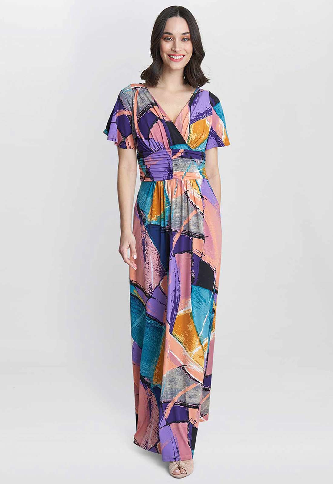 Gina Bacconi Elodie Jersey Maxi Dress