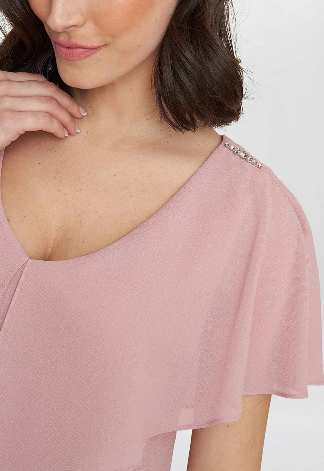 Gina Bacconi Rose Pink Rebecca Cocktail Dress