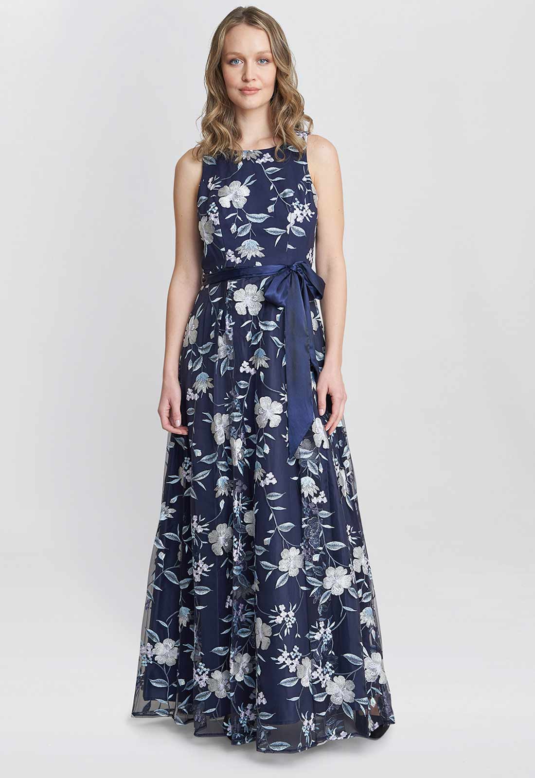 Gina Bacconi Blue Judith Maxi Dress