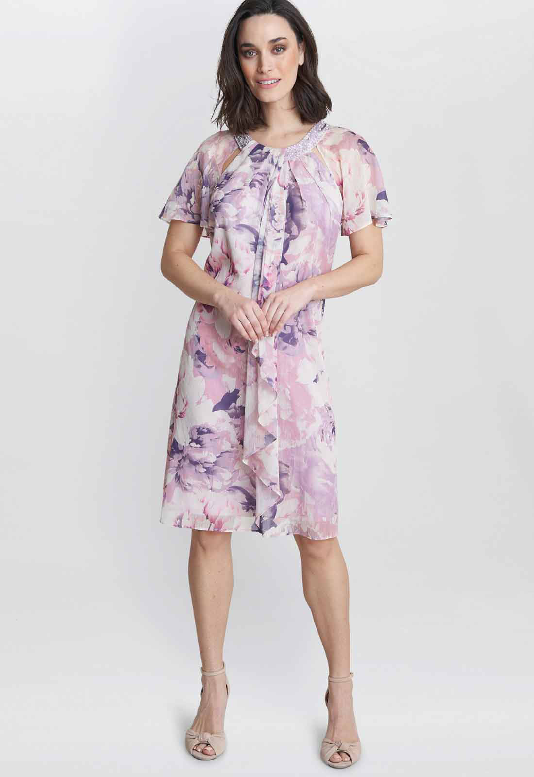 Gina Bacconi Lilac Erika Print Dress
