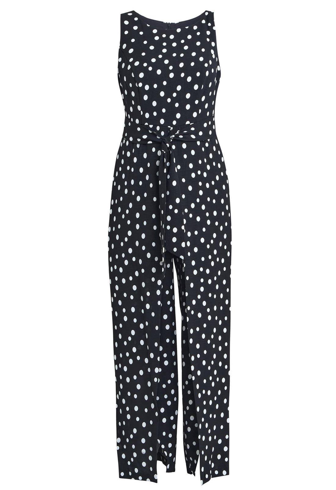 Gina Bacconi Black Jolie Spot Jumpsuit