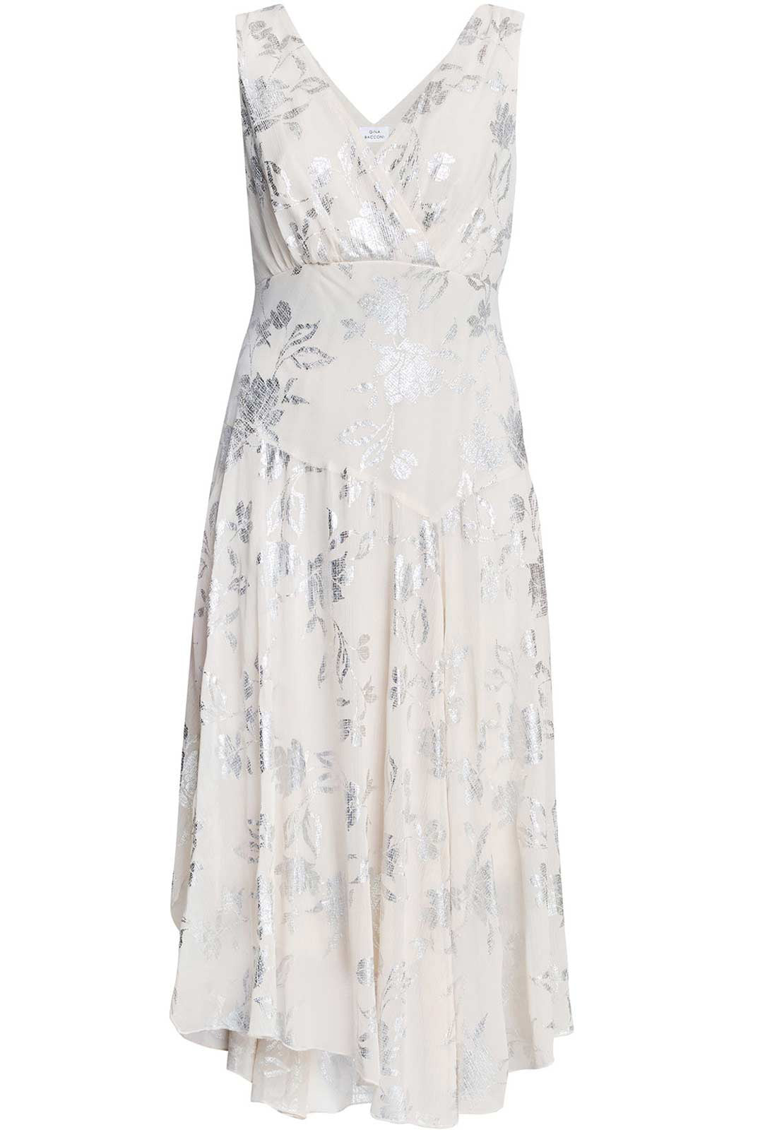 Gina Bacconi CHAMPAGNE Leanne Jacquard Dress