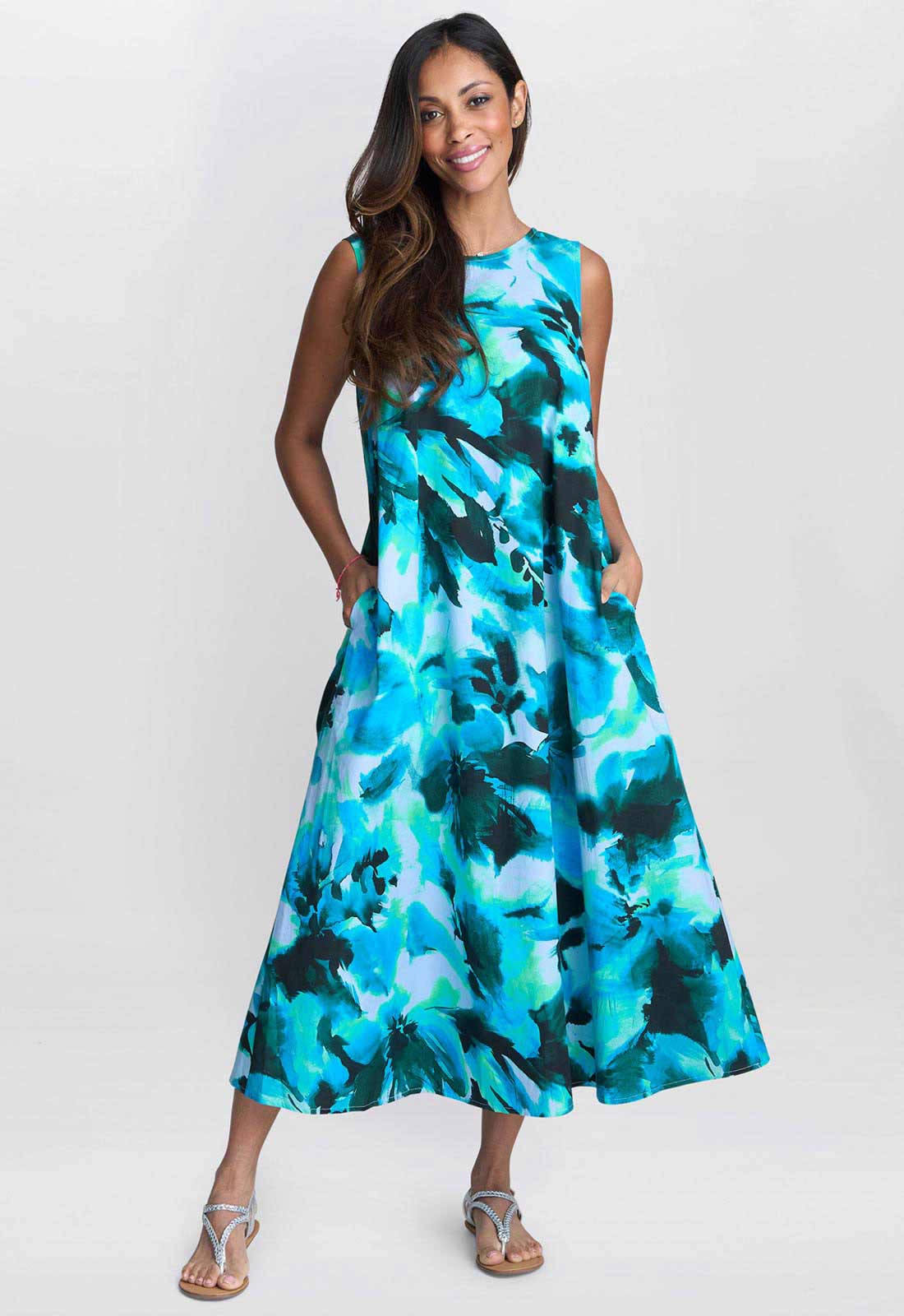 Gina Bacconi Blue Rory Shift Dress