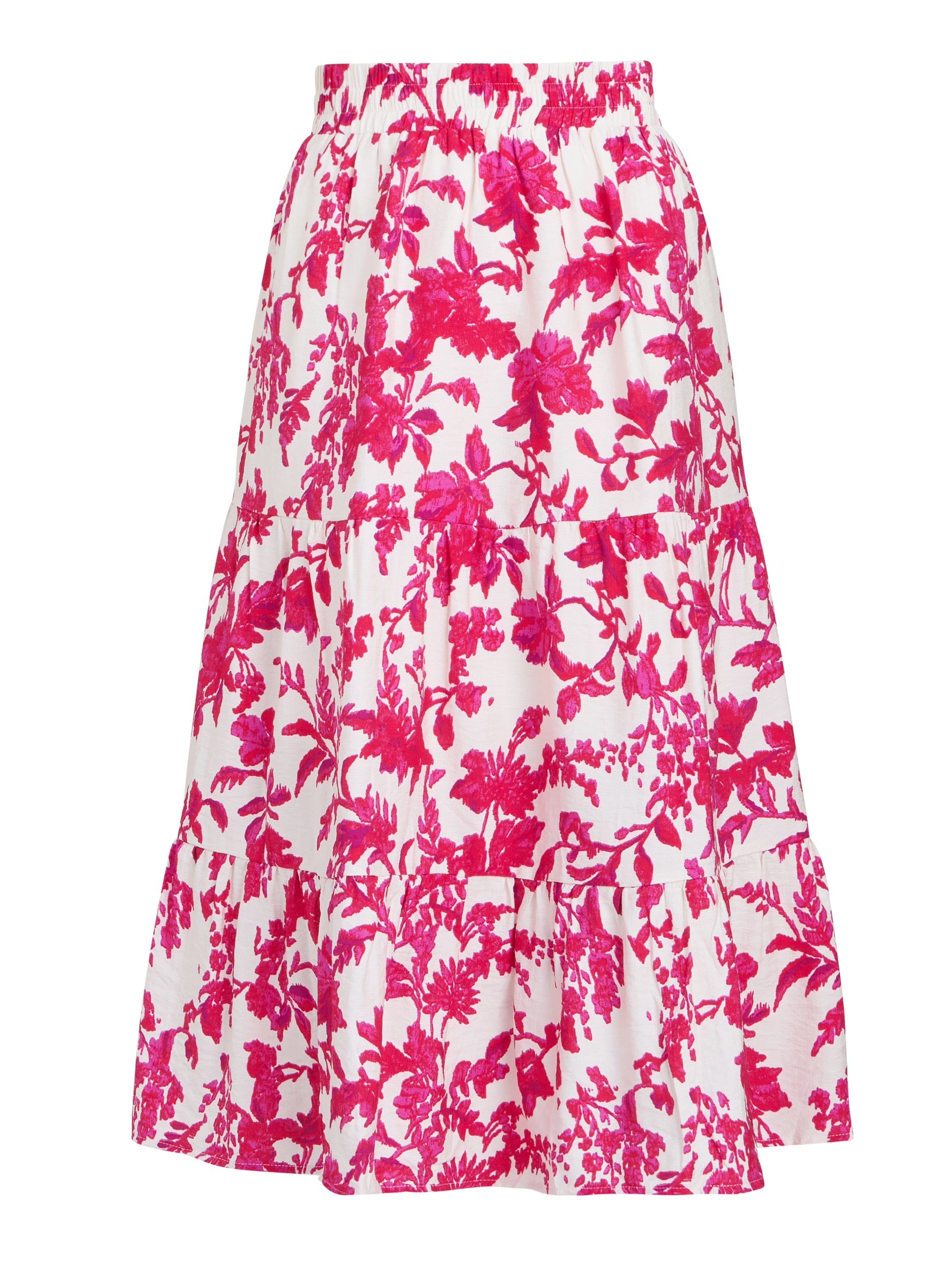 Gina Bacconi Fuchsia Chris Fuchsia Floral Skirt