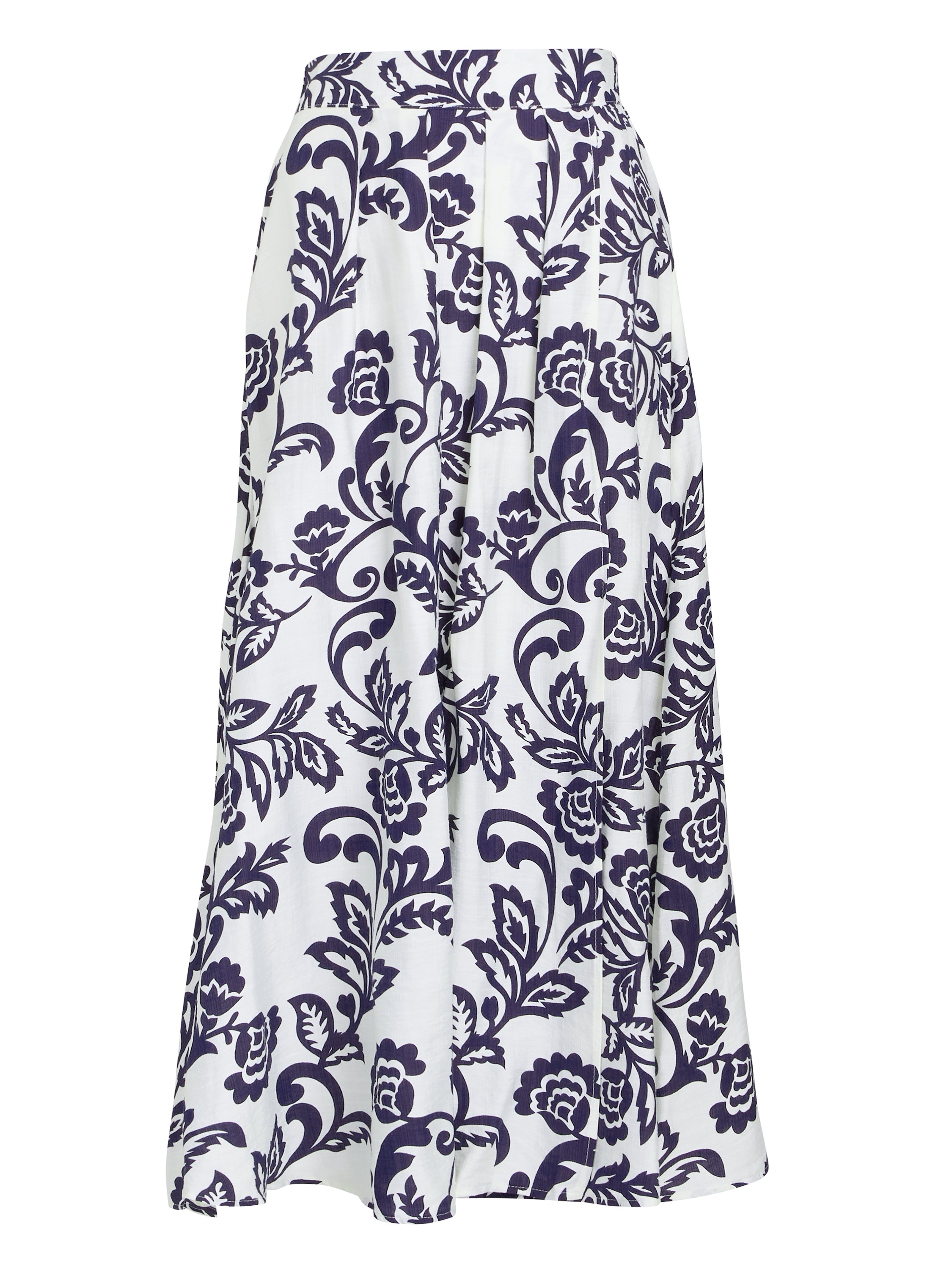 Gina Bacconi Navy / White Debbi Navy White Floral Skirt