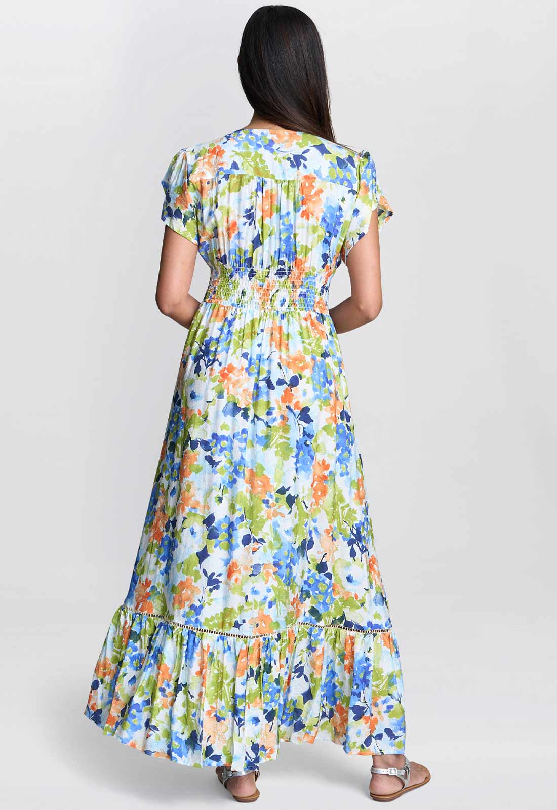 Gina Bacconi MULTI Gabi Button Down Dress