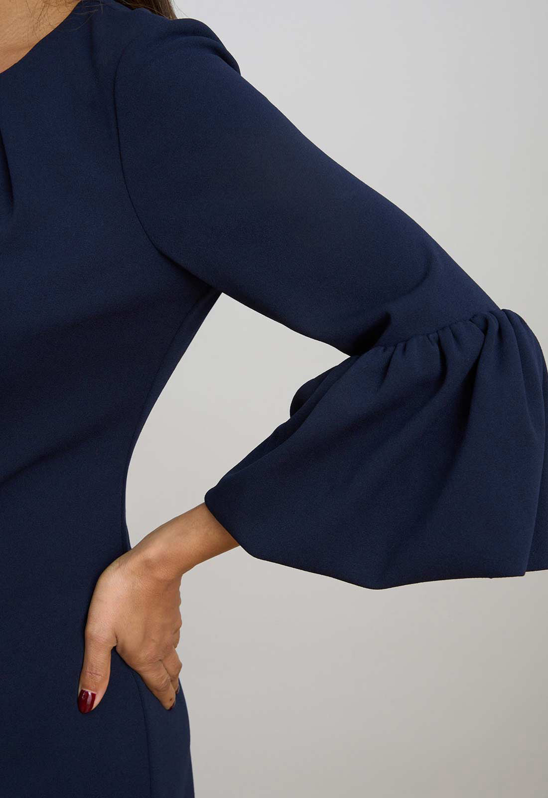 Gina Bacconi NAVY Ivana Navy Shift Dress