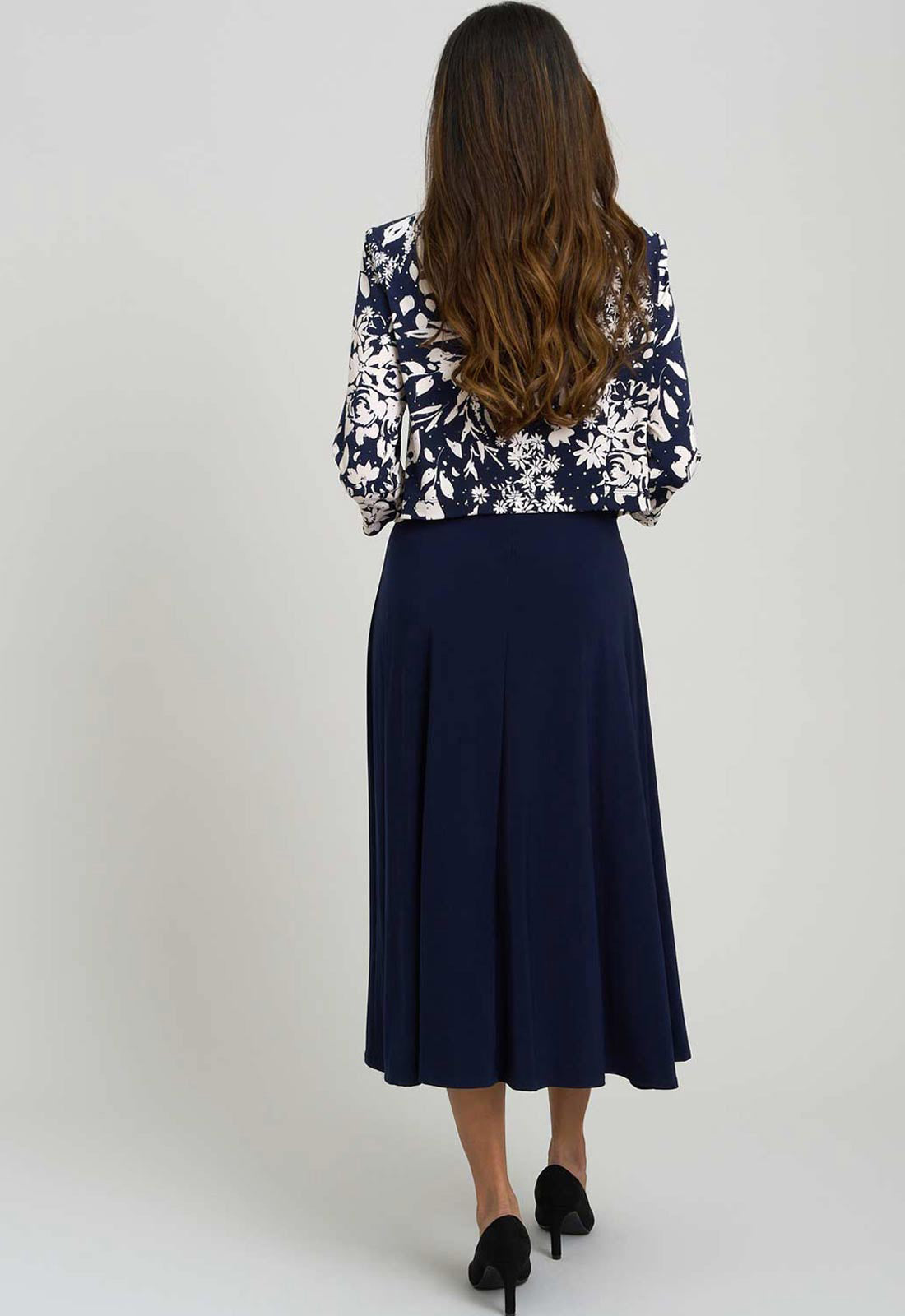 Gina Bacconi NAVY Nell Stretch Jersey Dress & Jacket