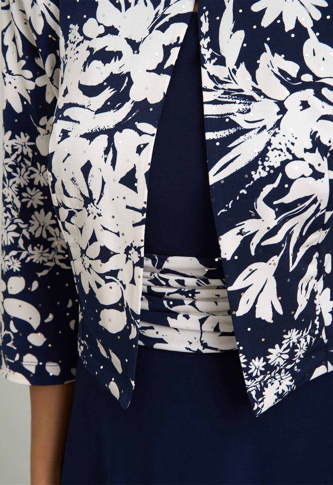 Gina Bacconi NAVY Nell Stretch Jersey Dress & Jacket