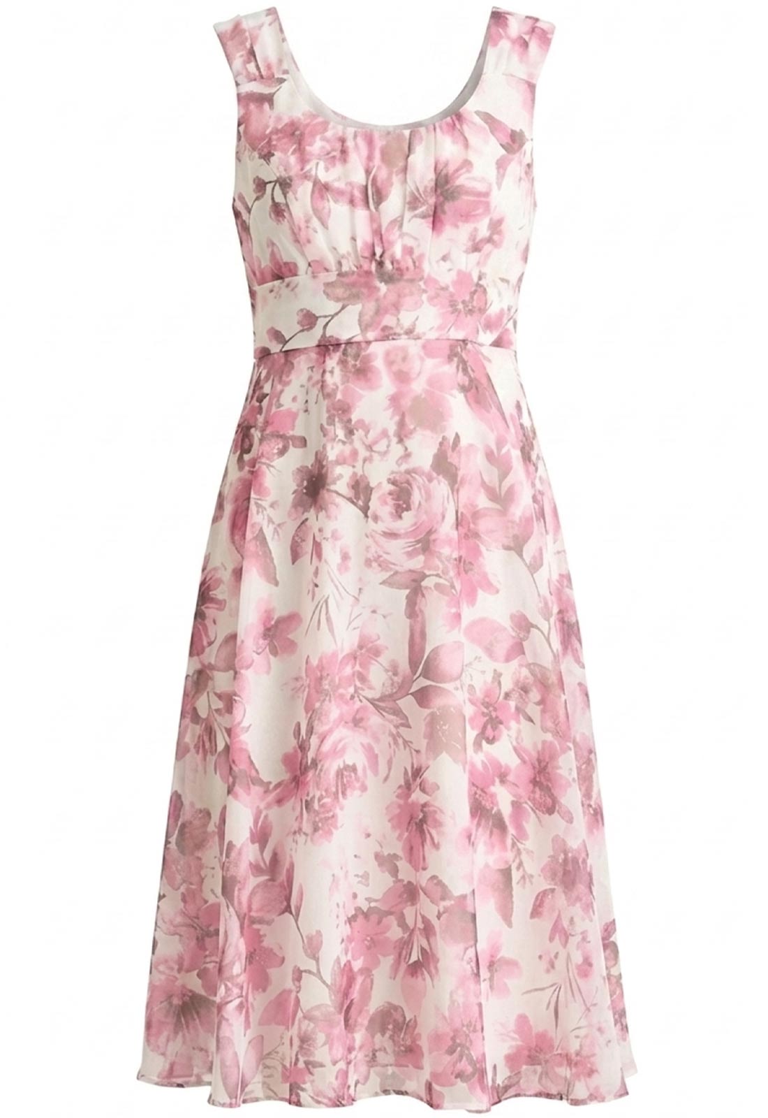 Gina Bacconi PINK Orla Chiffon Floral Dress