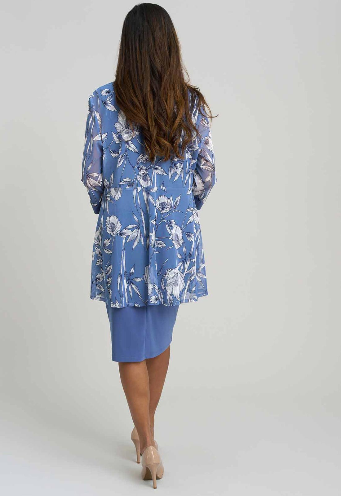 Gina Bacconi WEDGEWOOD Milana Printed Dress And Jacket