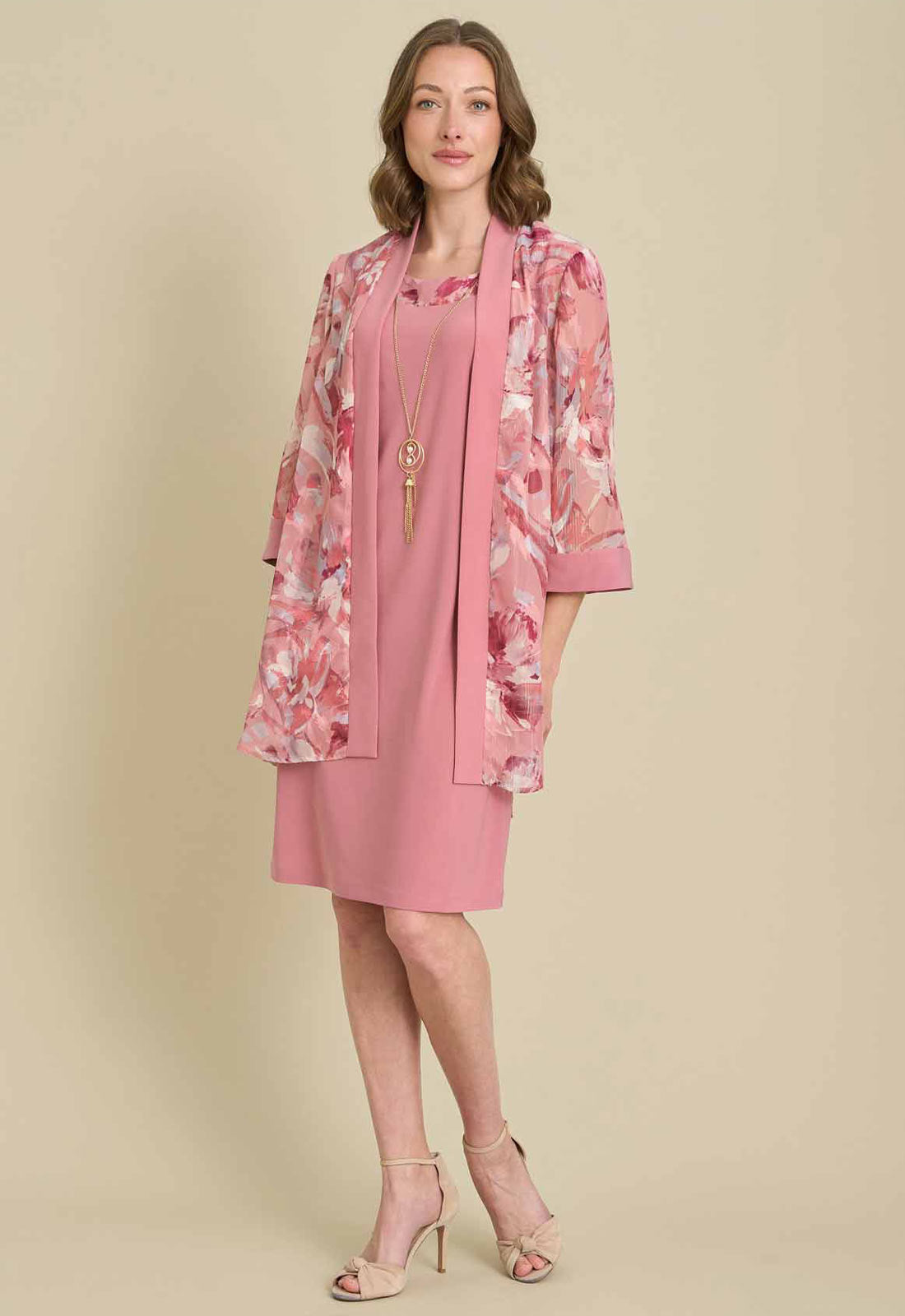 Gina Bacconi ROSE Reeve Printed Dress And Jacket