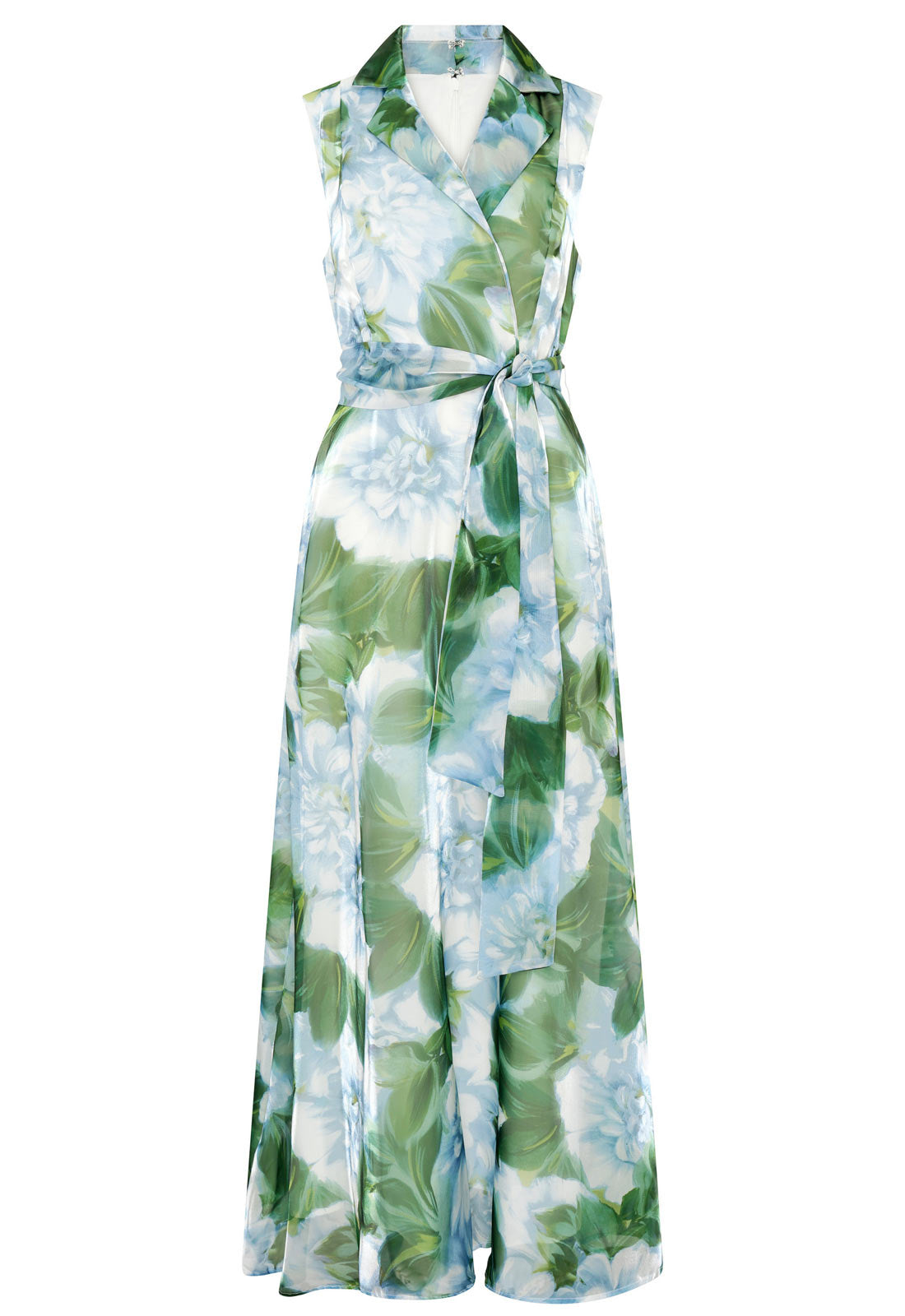 Gina Bacconi MULTI Rikki Floral Belt Tie Maxi Dress