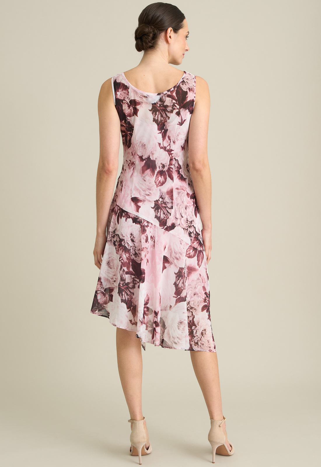 Gina Bacconi MAUVE Adriana Floral Midi Dress