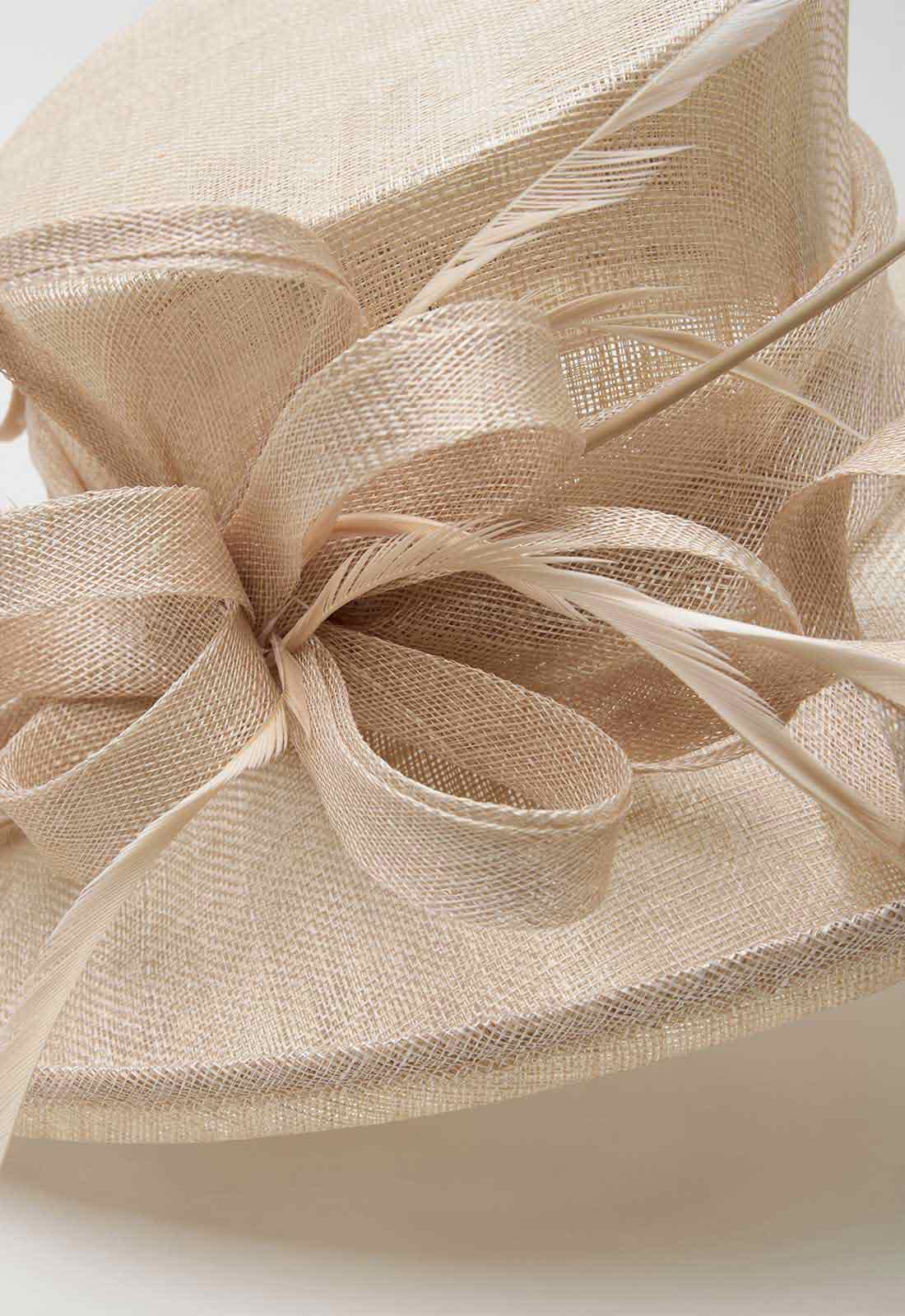 Gina Bacconi Champagne Wide Brimmed Hat