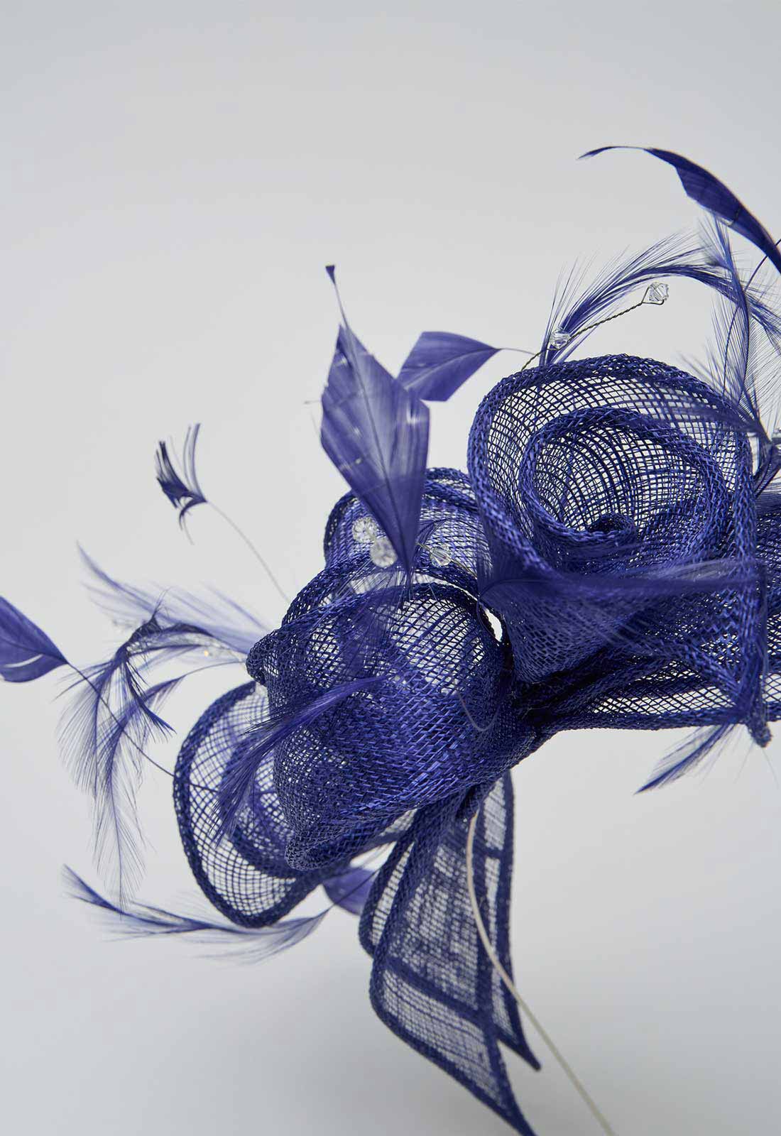 Gina Bacconi Navy Medium Disc Fascinator