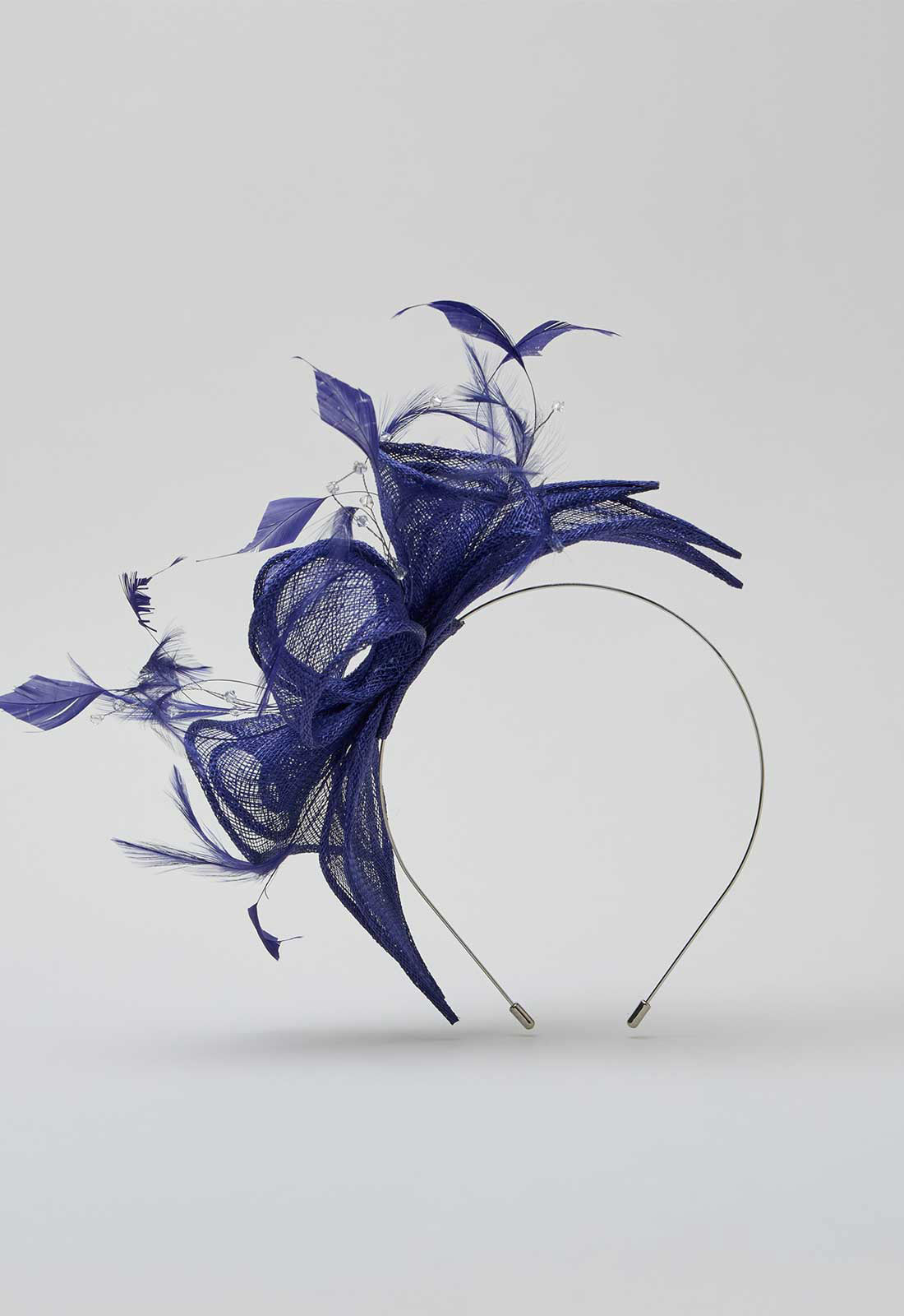 Gina Bacconi Navy Medium Disc Fascinator