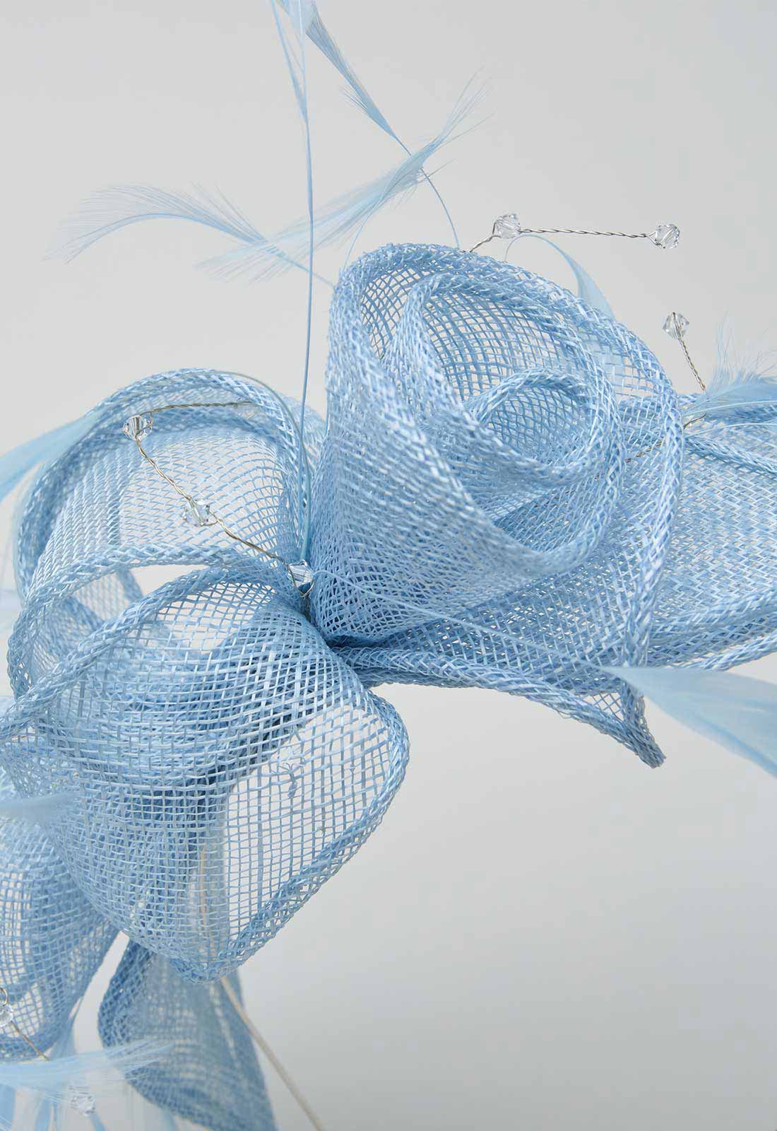 Gina Bacconi Powder Blue Medium Disc Fascinator