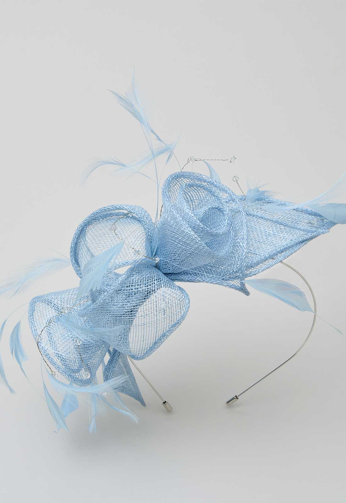 Gina Bacconi Powder Blue Medium Disc Fascinator