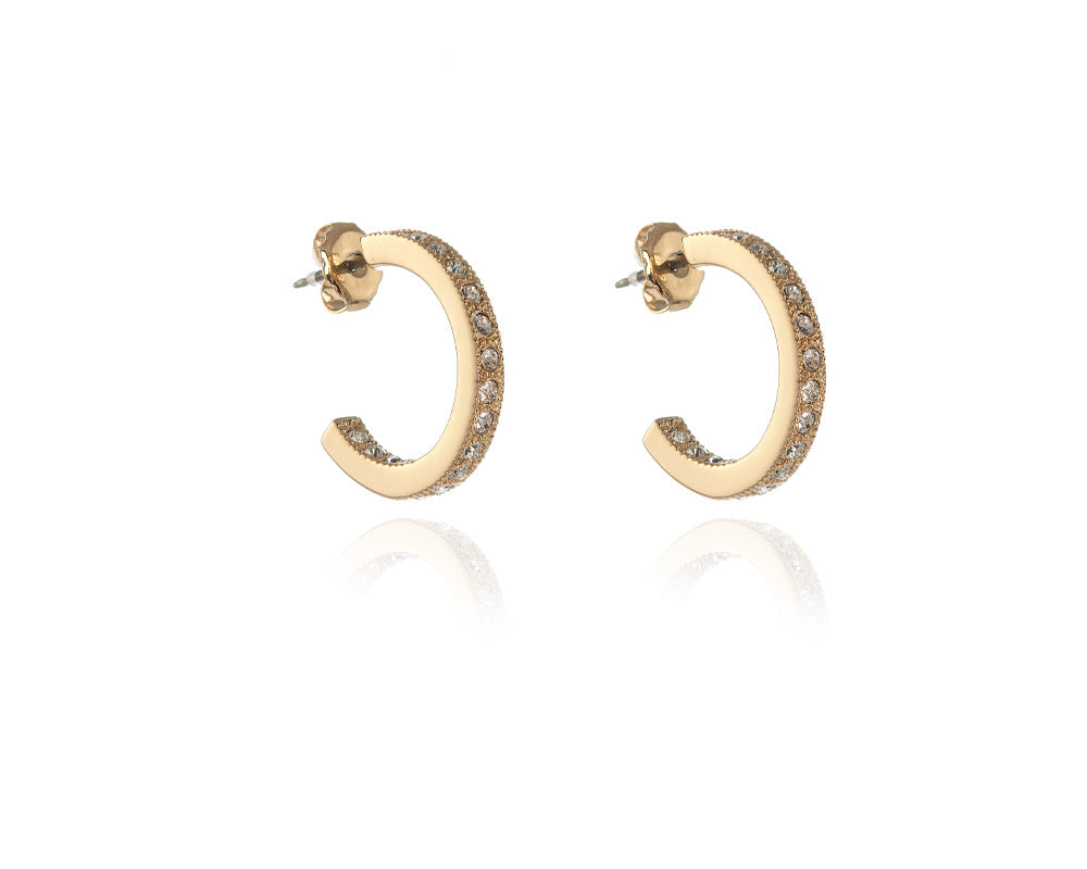 Cachet London Saga 18mm Gold Hoop Earrings