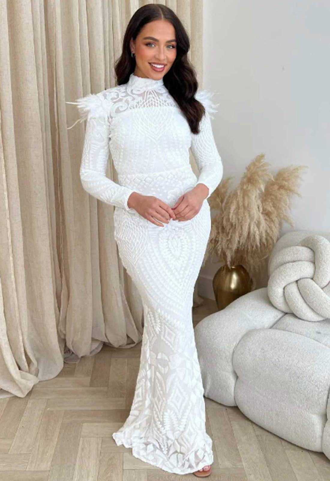 Nazz Collection White Saint Maxi Dress