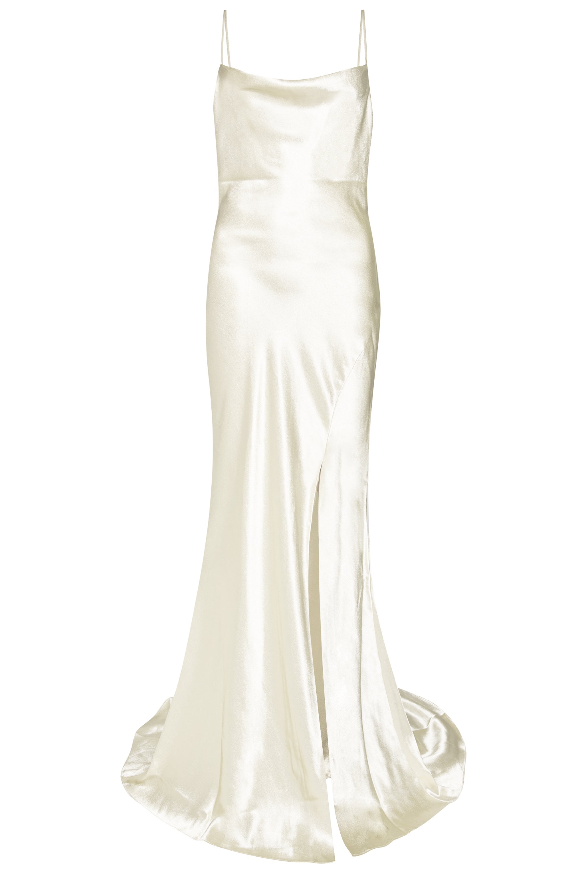 Pippa Ivory Bridesmaid Cowl-Neck Slip Dress-image-4