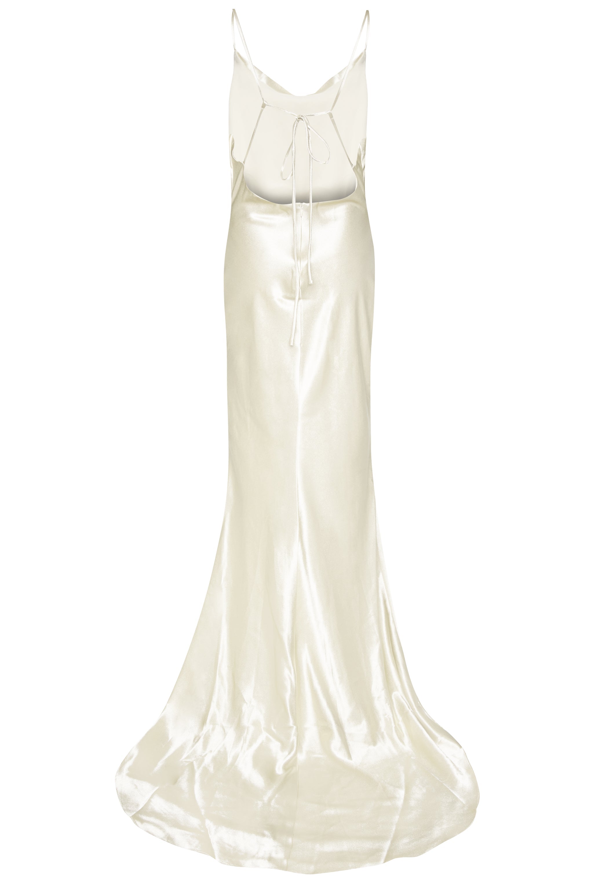 Pippa Ivory Bridesmaid Cowl-Neck Slip Dress-image-5