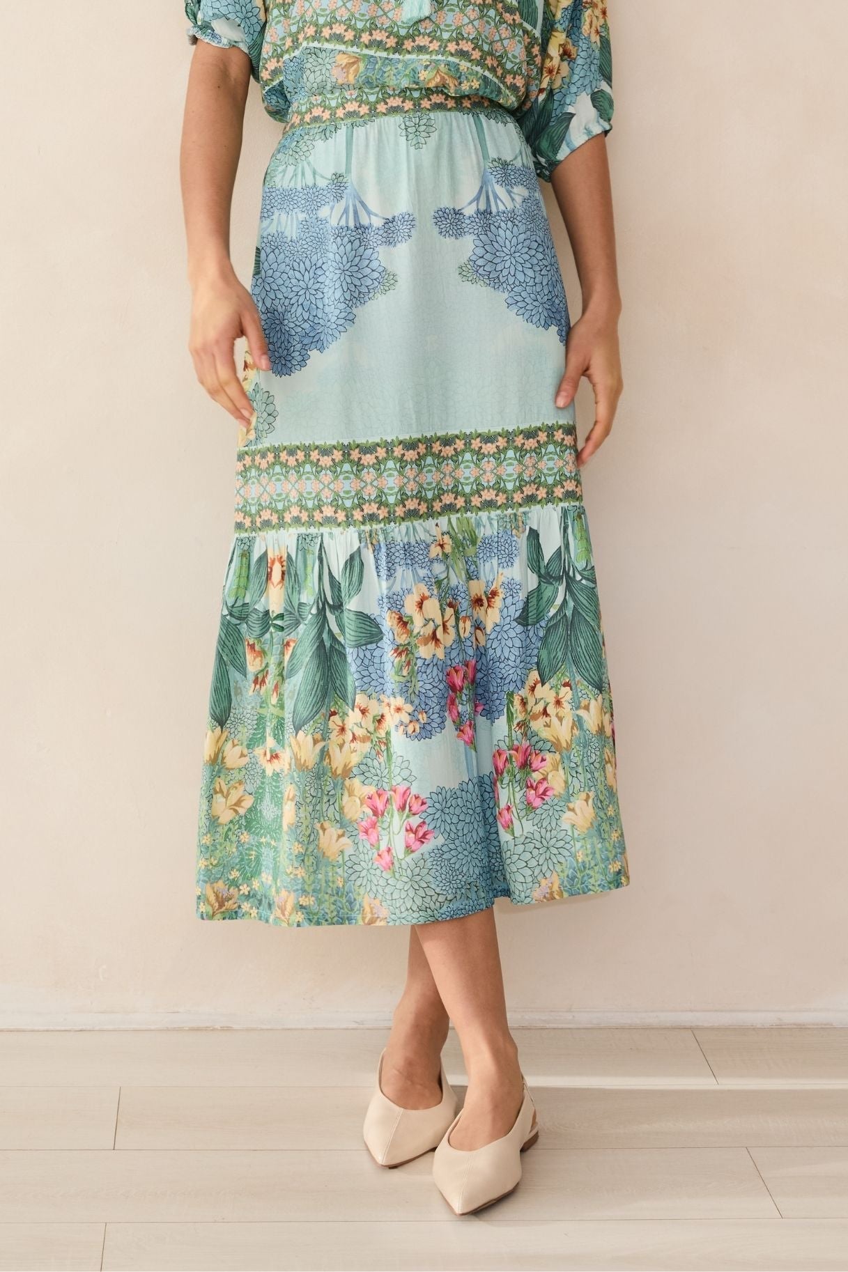 Raishma Studio Blue Tracy Skirt