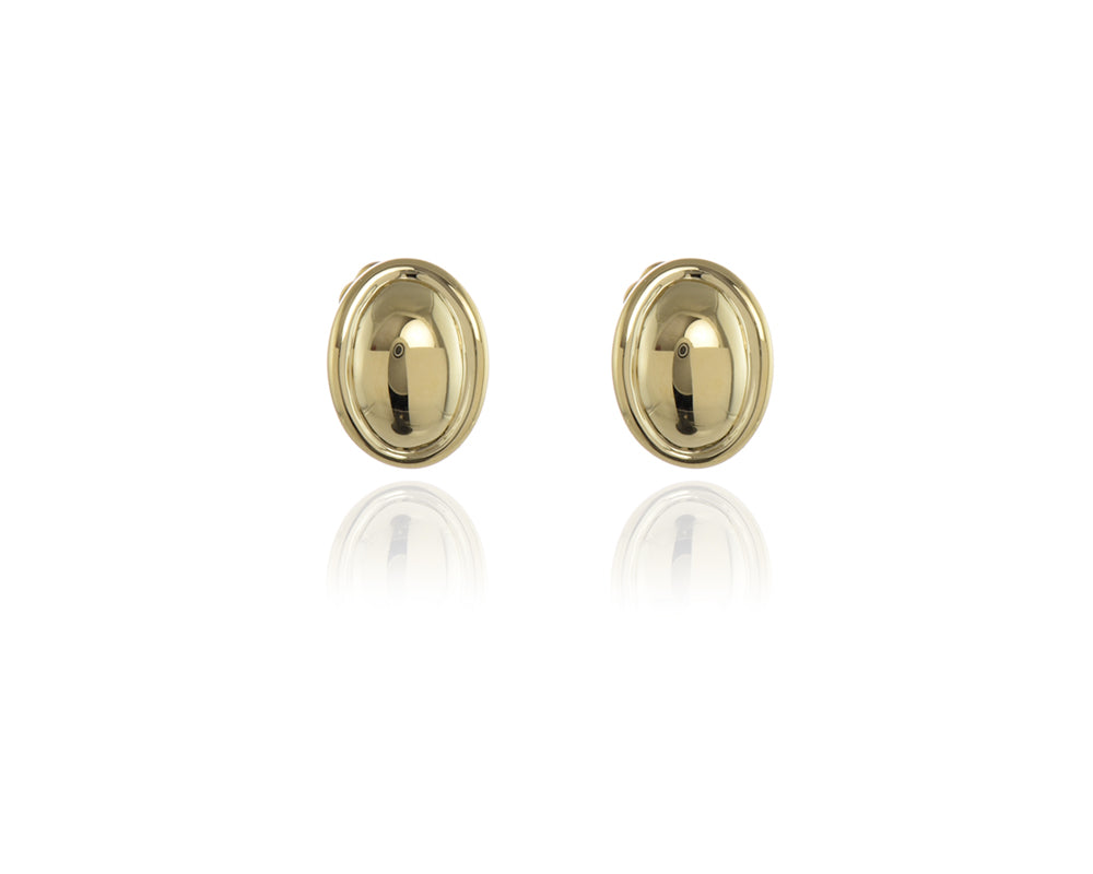 Cachet London Vega Polished Gold Clip On Earrings