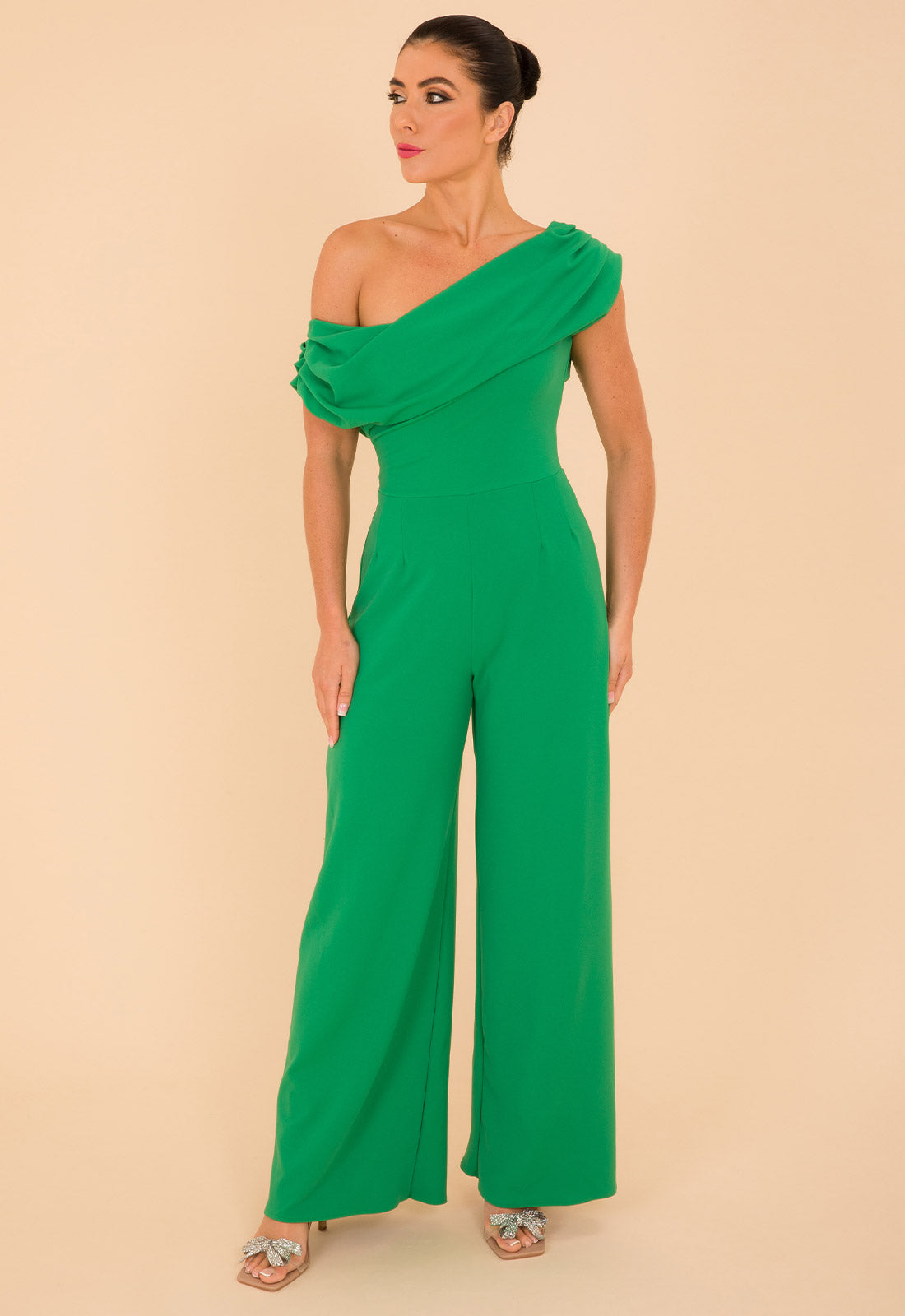 Atom Label Emerald Green Venice Jumpsuit