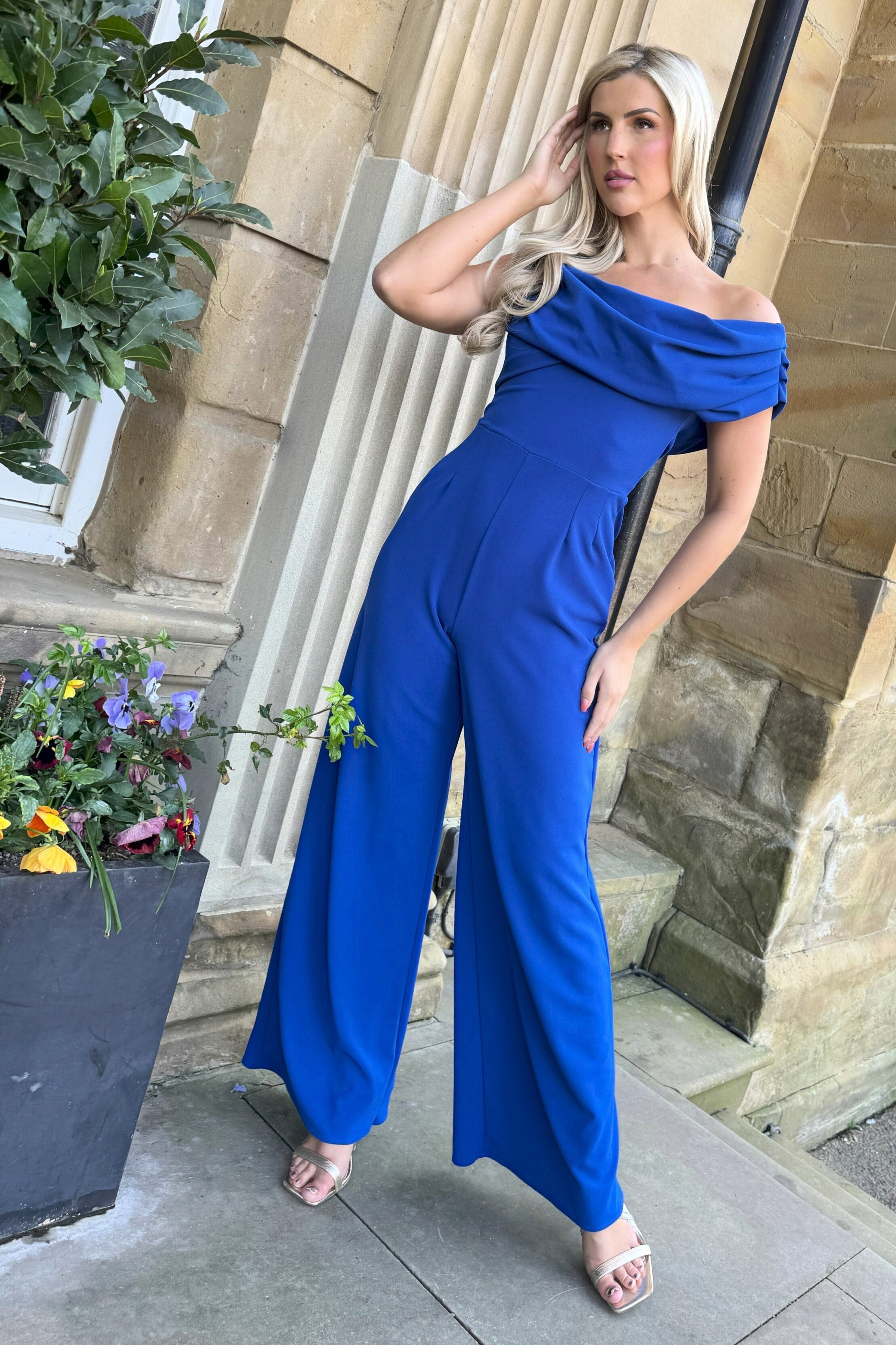 Venice jumpsuit in cobalt