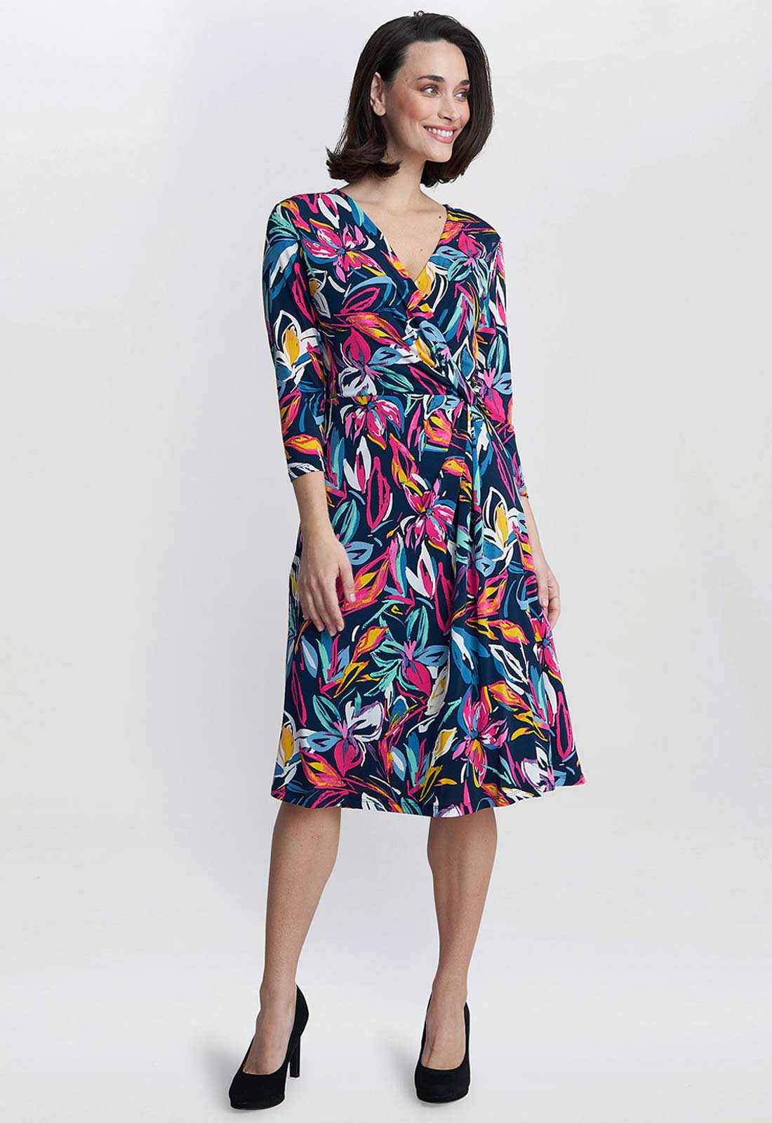 Gina Bacconi Carmel Jersey Wrap Dress