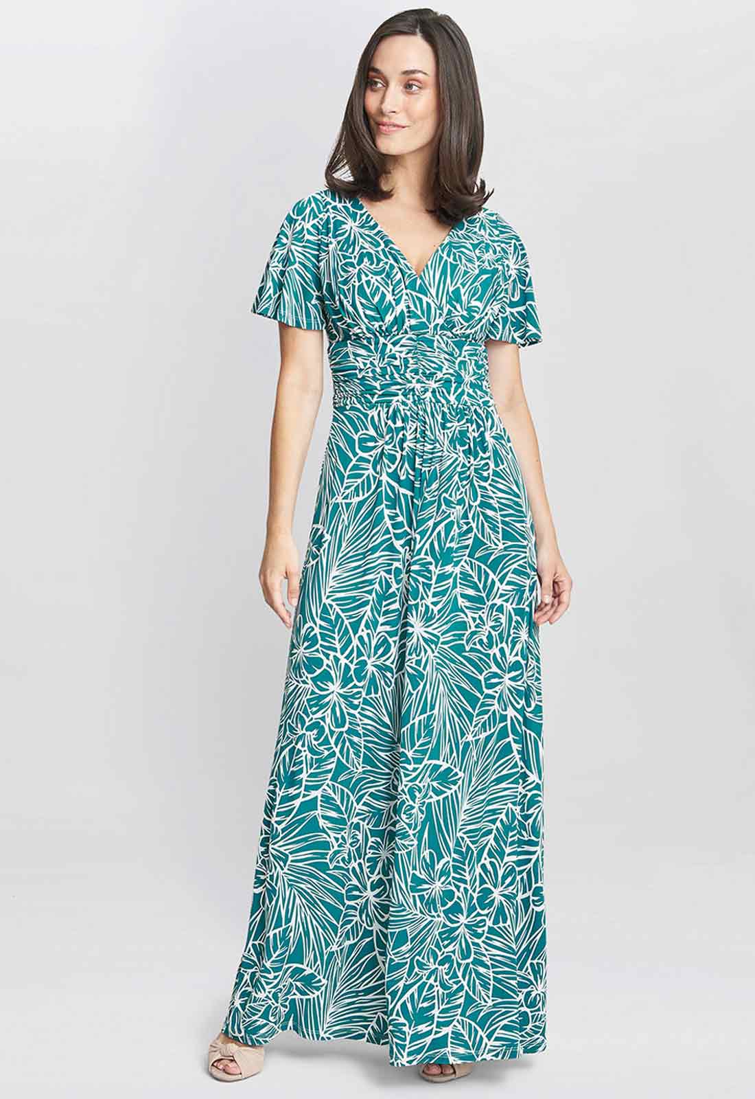 Gina Bacconi Fatima Jersey Maxi Dress