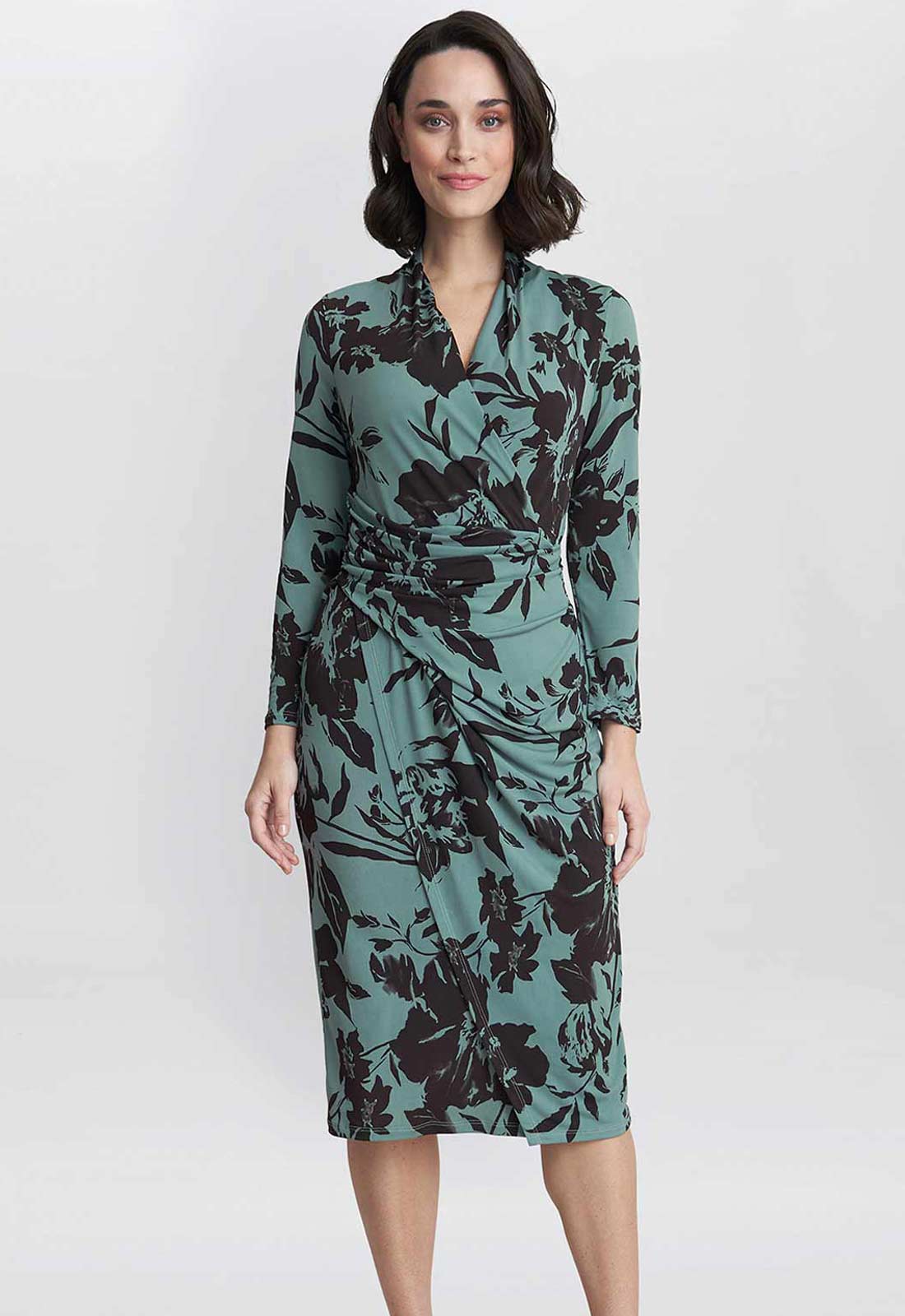 Gina Bacconi Sage Ivy Jersey Wrap Dress