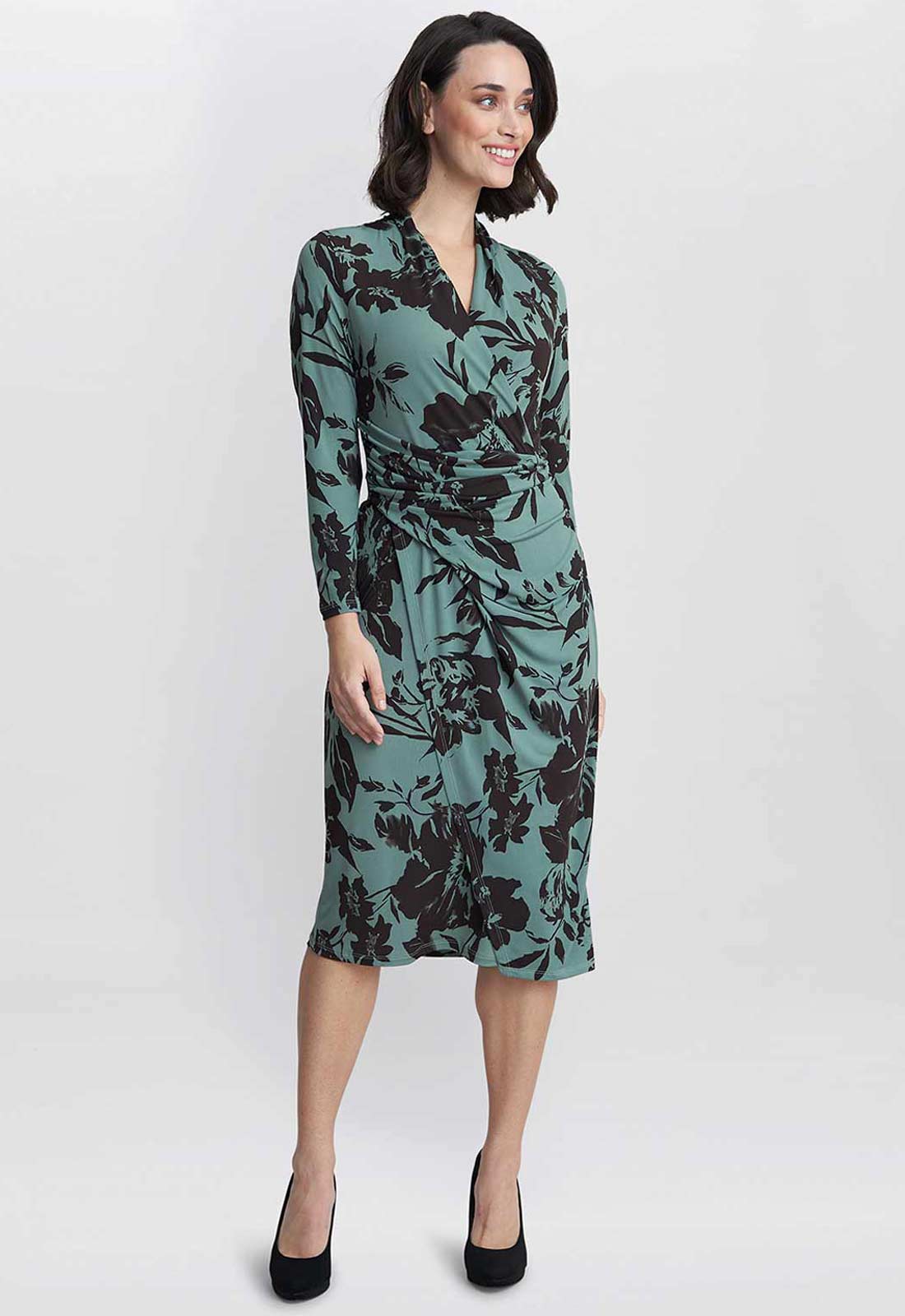 Gina Bacconi Sage Ivy Jersey Wrap Dress