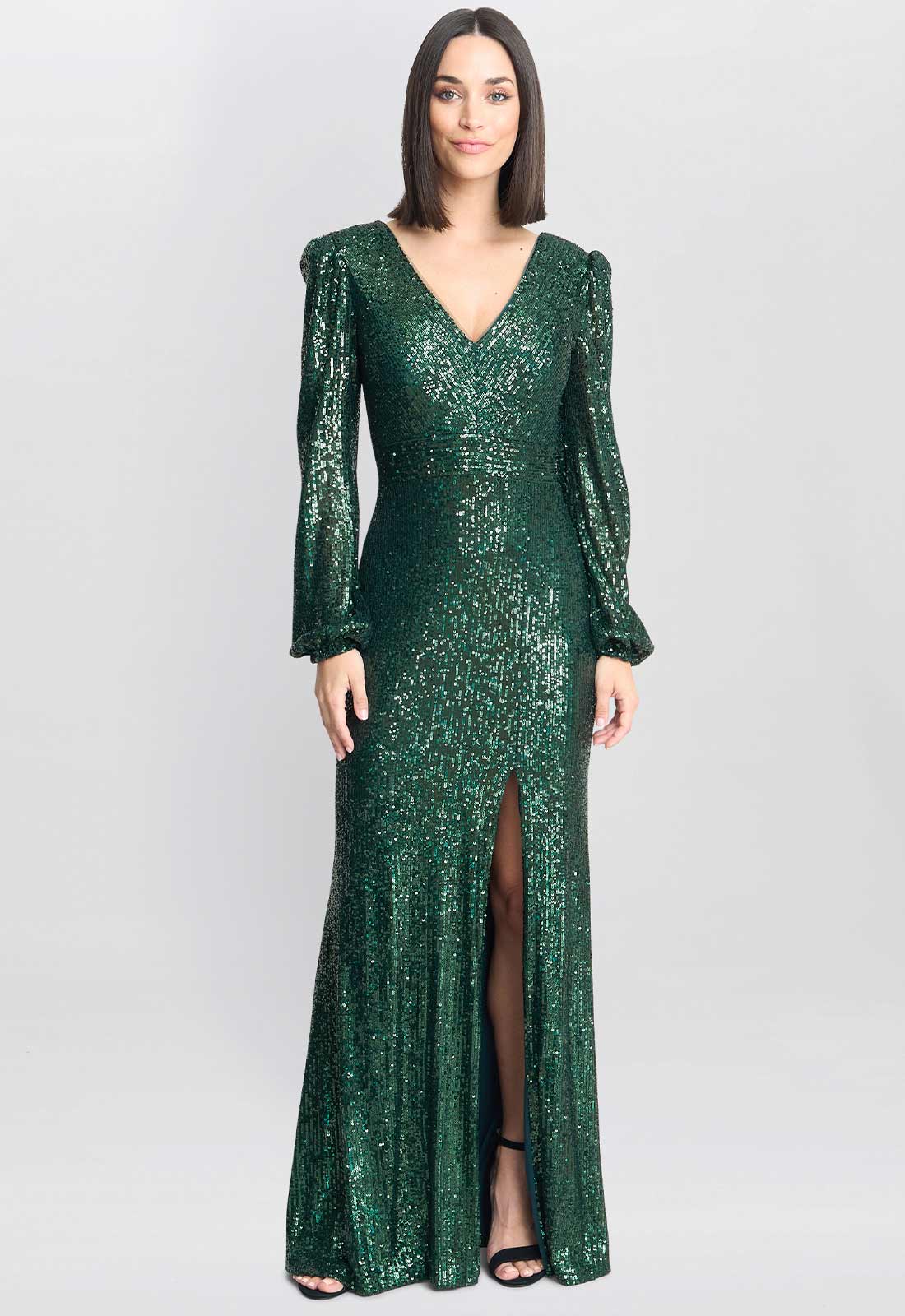 long green maxi dress