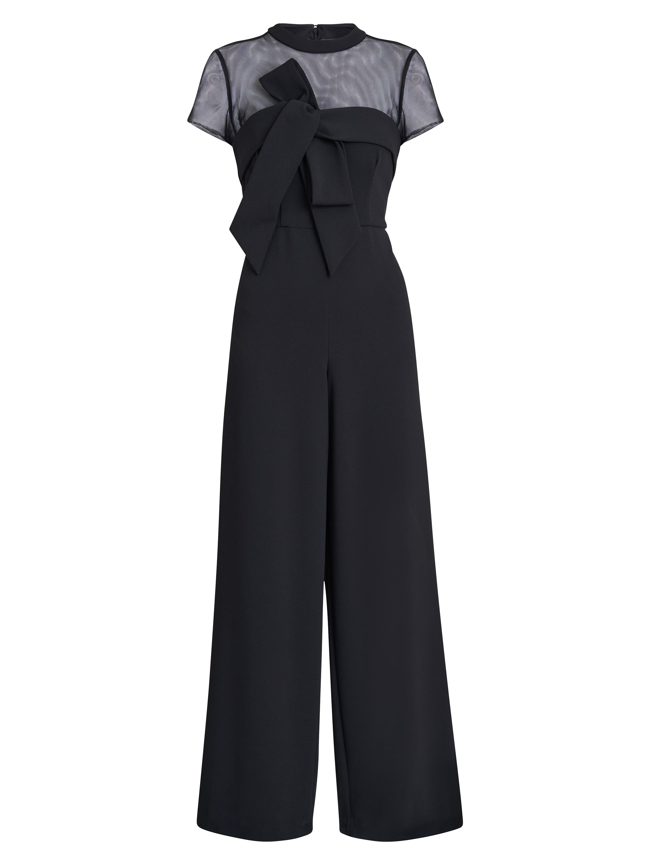Gina Bacconi Black Charlene Structured Jumpsuit