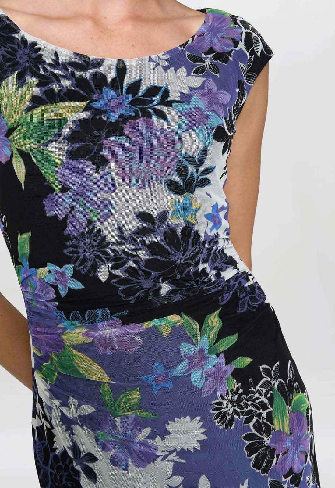 Gina Bacconi MULTI Jasmine Floral Print Midi Dress