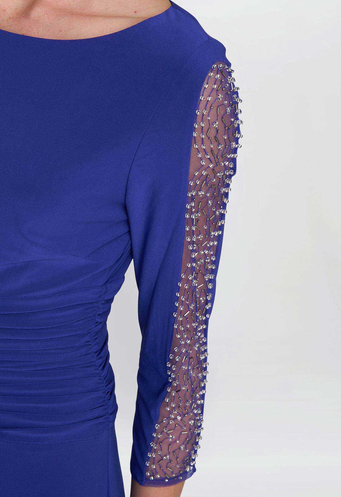 Gina Bacconi Iris Hollie Embellished Sleeve Maxi Dress