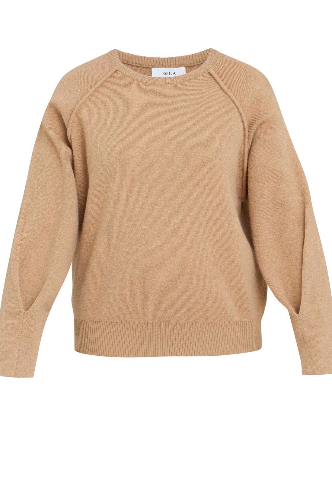 Gina Bacconi Beige Zarina Knit Jumper