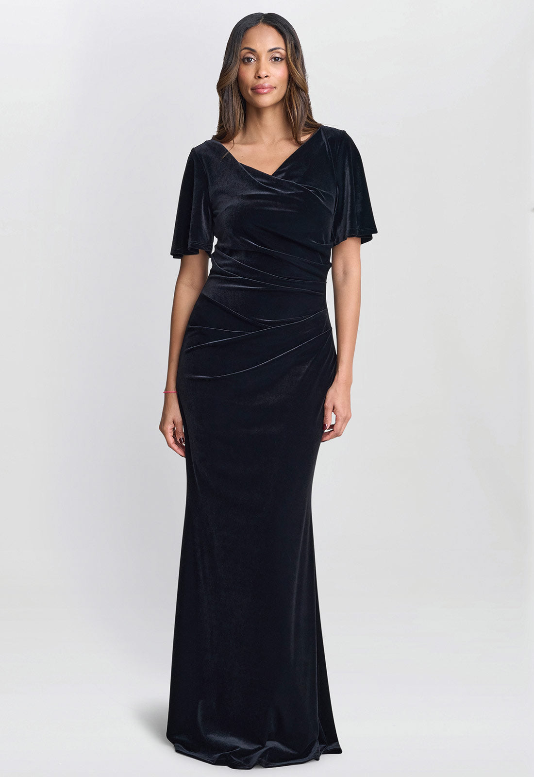 long velvet evening gown Minka 1