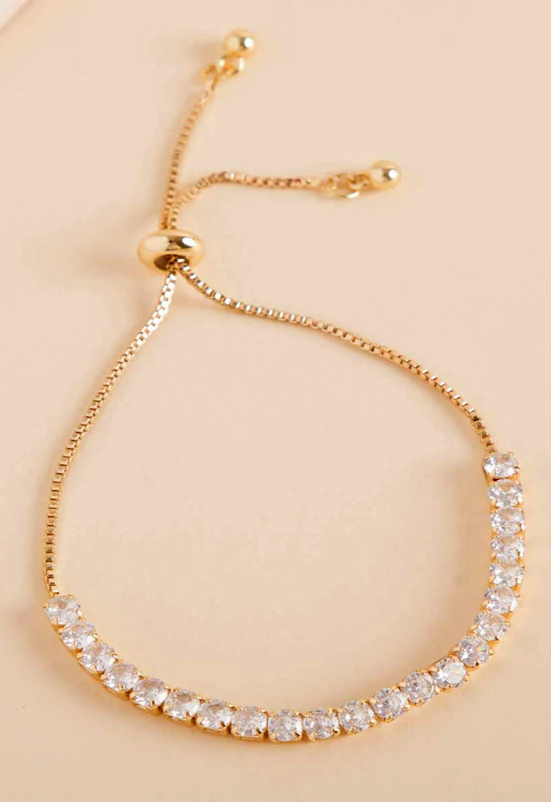Always Chic Gold Crystal Rope Bracelet-91668